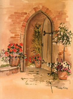 The Courtyard Greetings Card